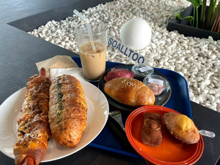  대전둔산동베이커리카페️소올투베이커리 둔산점 12가지 맛 소금빵 &50종의 다양한 빵 둔산동신상핫플️