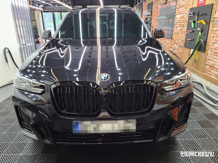  양산 실외 실내스팀세차 BMW X3
