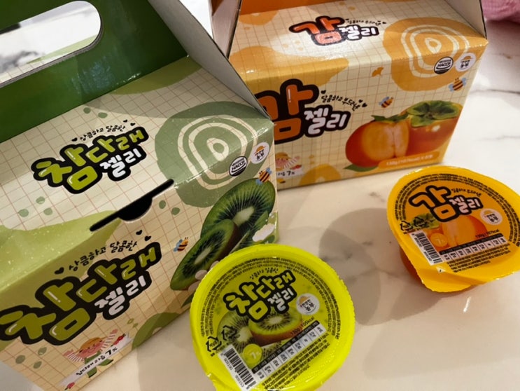  사천시 특산품 아이들 간식 여름철 디저트 과일젤리 참다래젤리