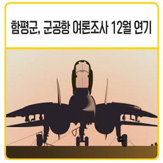 함평군, '군<b>공항</b>' 군민 여론조사 12월로 <b>연기</b>