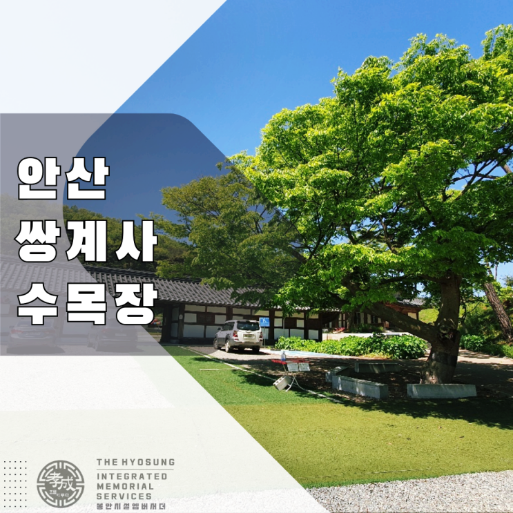  강남성심병원에서 안산 대부도 쌍계사 수목장까지 일심동체로 결정하셨습니다.