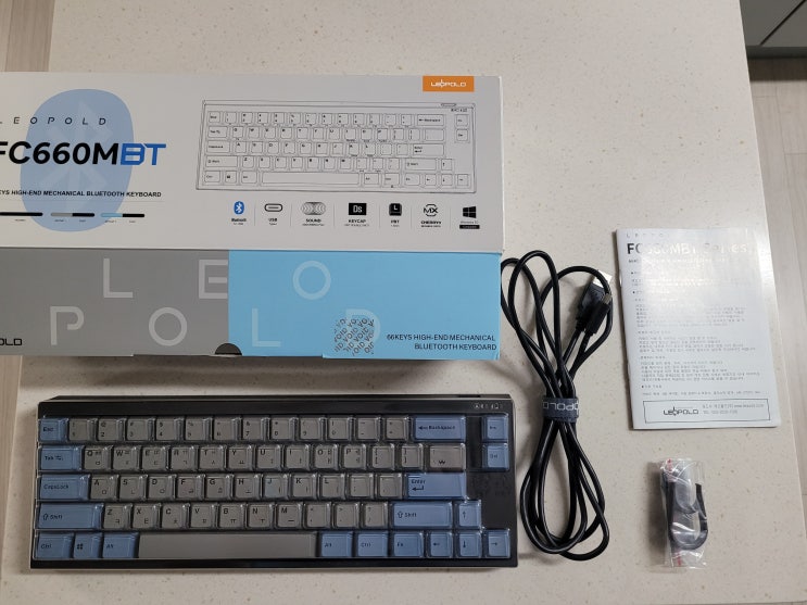  레오폴드 키보드 FC660MBT 한글 자판 갈축