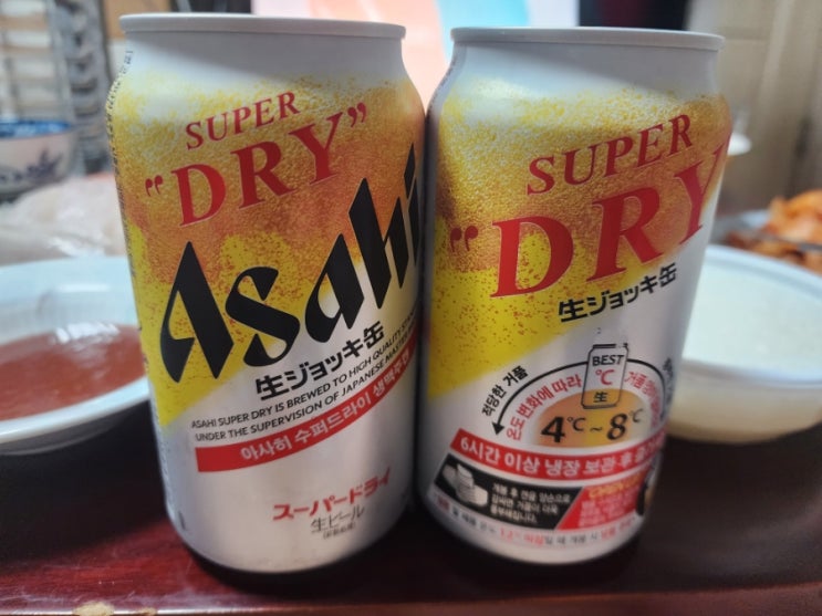  화재의 일본 캔생맥주 - 아사히 수퍼드라이 생맥주캔 리뷰