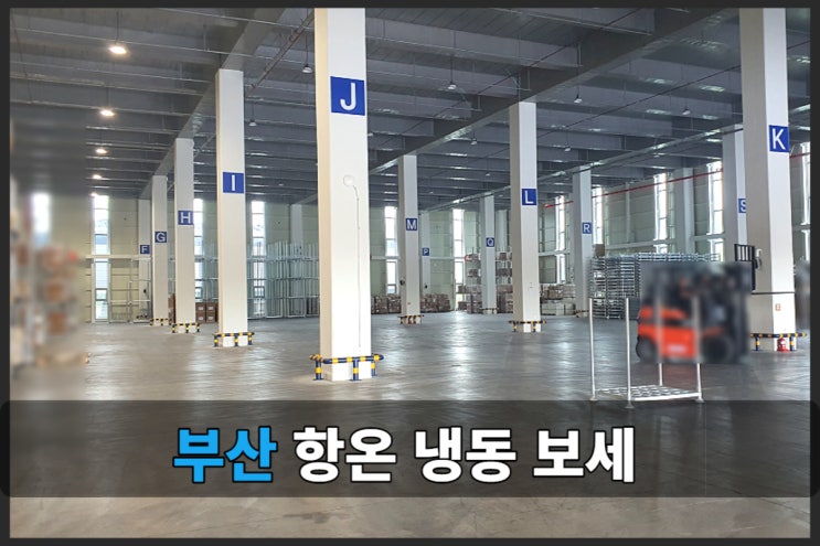  부산 강서구에서 냉동 냉장 항온 항습 자동화 가능한 임대창고 소개합니다.