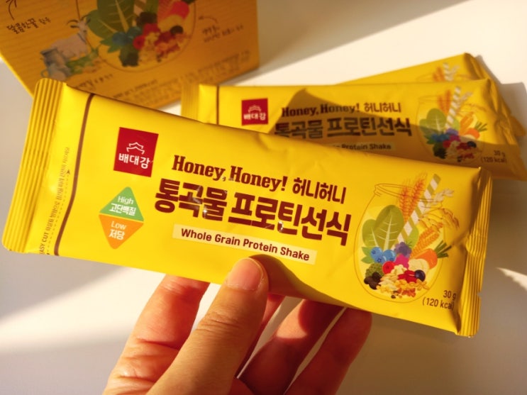  저당선식  아침 식사대용 선식 고 단백질 배대감 허니허니통곡물프로틴선식