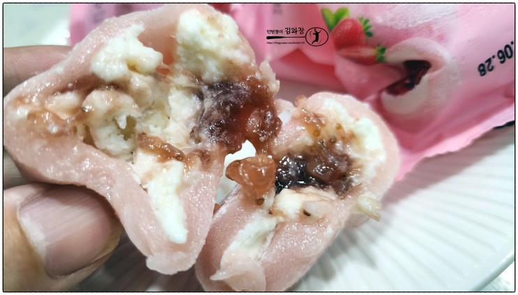 식사대용간식 [ 복음자리 딸기 가득 크림 찰떡 ] 떡디저트