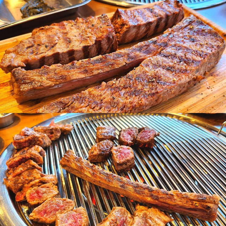  지행동 맛집 스테이크같은 우대갈비와 목살 '돼지네연탄구이'