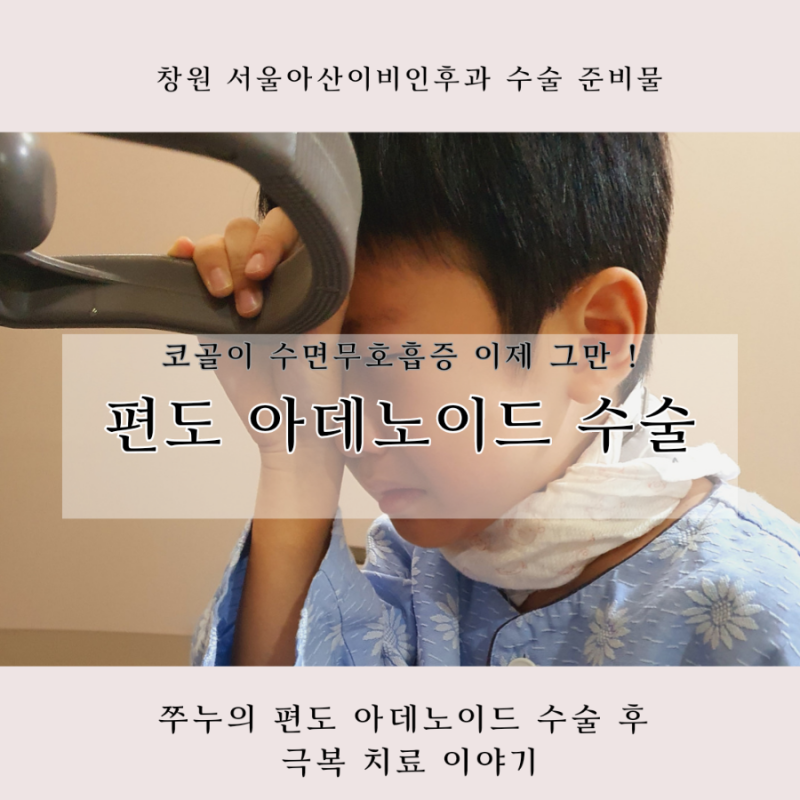 창원 서울아산이비인후과 편도 아데노이드 절제 수술 후기와 경과 준비물 주의점 총정리