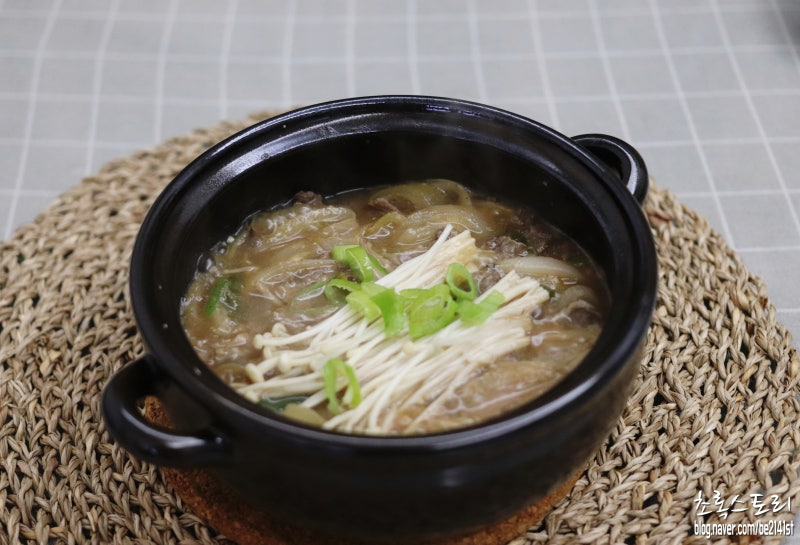 뚝배기 불고기 만드는법 알토란 소불고기 한우불고기 뚝불 레시피 재료 : 네이버 블로그