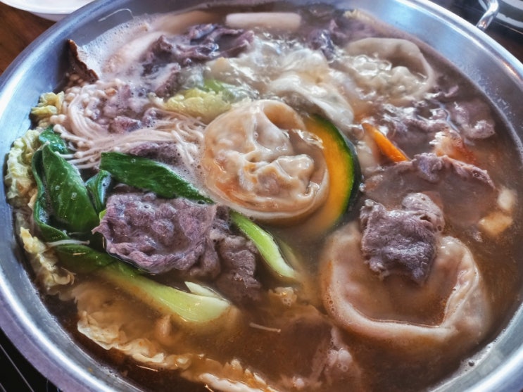  고촌 맛집 김포현대아울렛맛집 산수야 만두전골