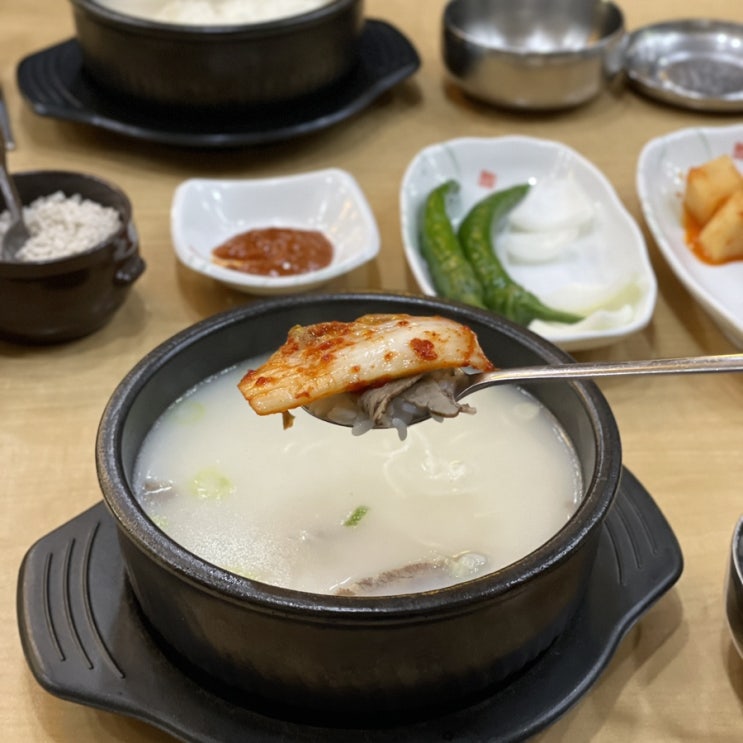  인천 주안역 한식 맛집 장진옥설렁탕본점