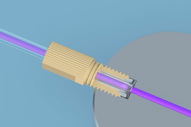  Ultra Mini PEEK Flanged Fittings—Two-piece Set