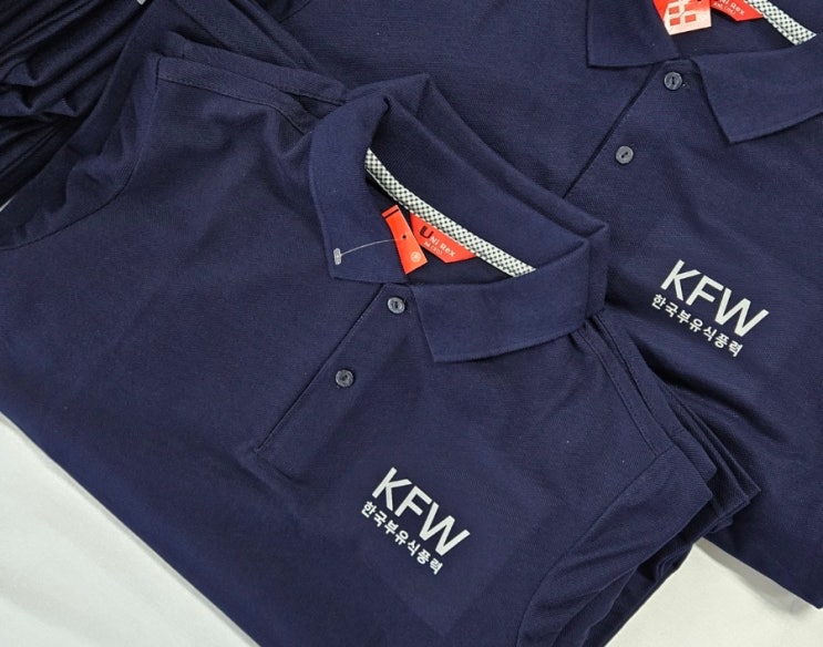  울산 한국부유식풍력 KFW 회사 단체복 티셔츠 인쇄, 제작