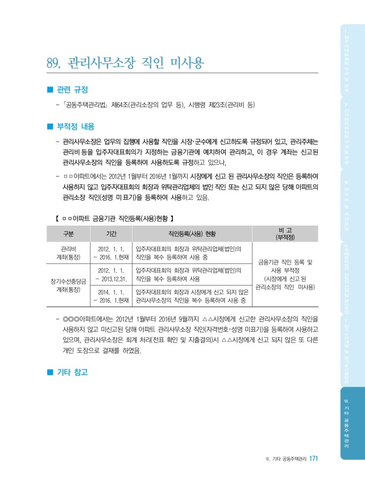   관리사무소장 직인 미사용