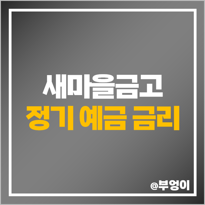 MG 새마을금고 정기 예금 금리 비교, 특판 이자 이율 높은 곳 MG 새마을금고 정기 예금 금리 비교, 특판 이자 이율 높은 곳