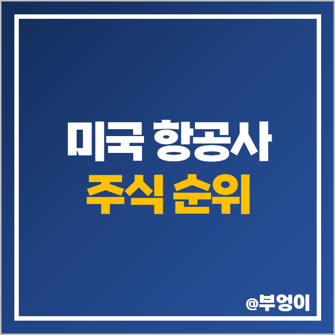 미국 항공 관련주 비교, 항공주, 항공사 주식 순위 미국 항공 관련주 비교, 항공주, 항공사 주식 순위