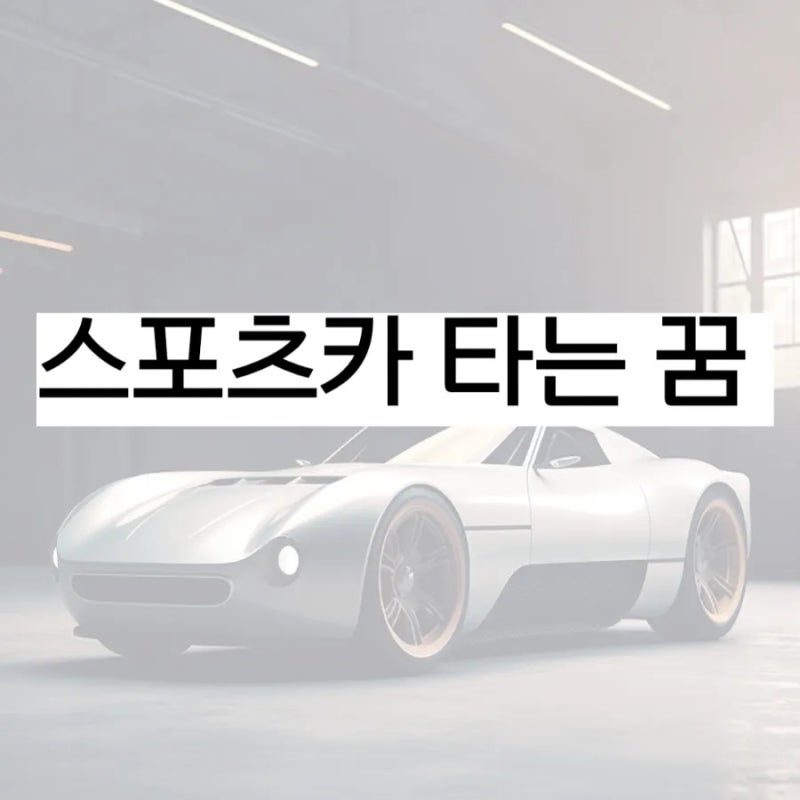 스포츠카 타는 꿈 해몽