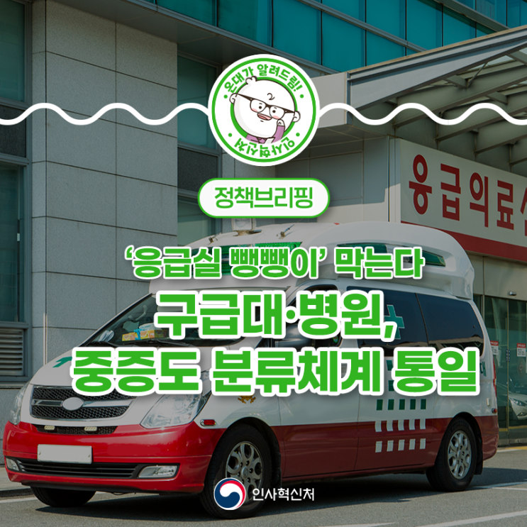 ‘응급실 뺑뺑이’ 막는다…<b>구급대</b>·<b>병원</b>, <b>중증</b>도 분류체계 통일