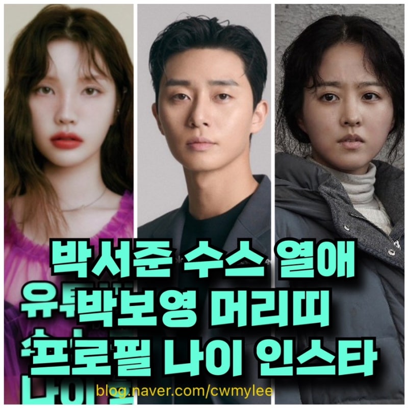 열애 박서준 수스 박보영 머리띠 짤 인스타 프로필 나이 학력 ⭕️열애설 증거 연애 여친 김....