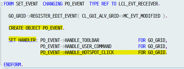 [율밥퍼] SAP ABAP - ALV HANDLE_HOTSPOT(Feat. Parameter ID 찾기) : 네이버 블로그