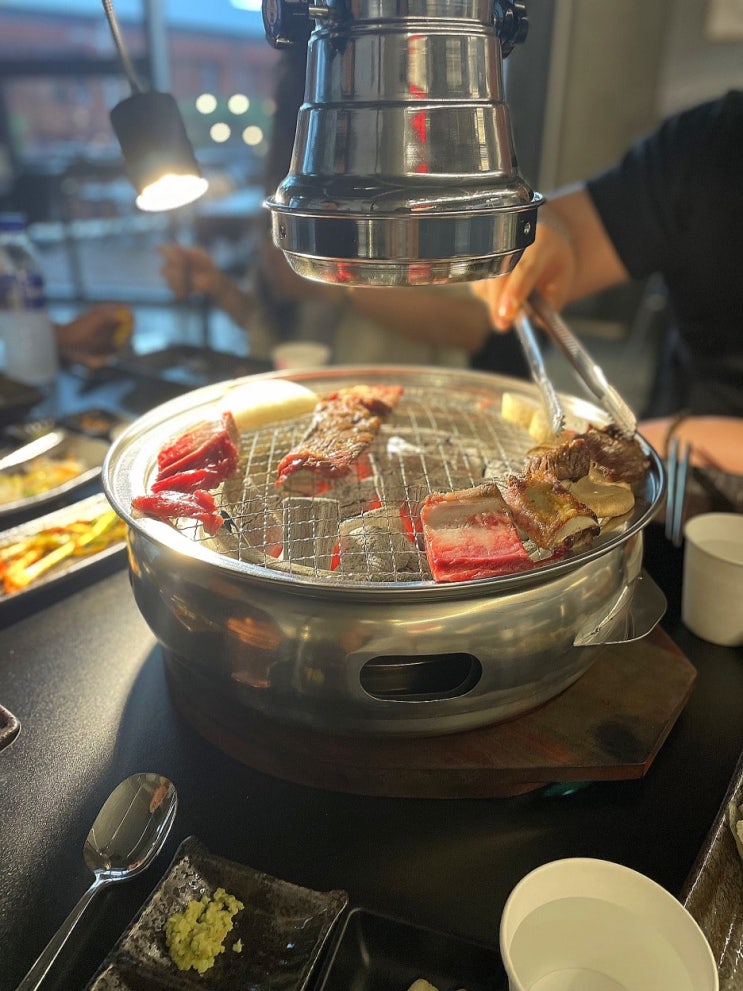  부산 광안리 민락동 분위기 가성비 좋은 한우 생갈비 안동갈비 고기집 - 대산 大蒜