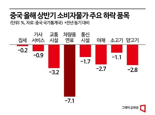 중국 덮친 디플레 공포…내수부진은 '치명타'