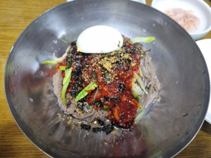 휴가때 강원도 양양에서 먹은 시원한 점심 회비빔막국수 맛집 단양면옥