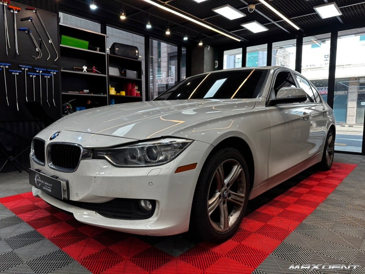  송도 자동차 수리 접촉사고로 파손된 BMW 말끔하게 복원하기.