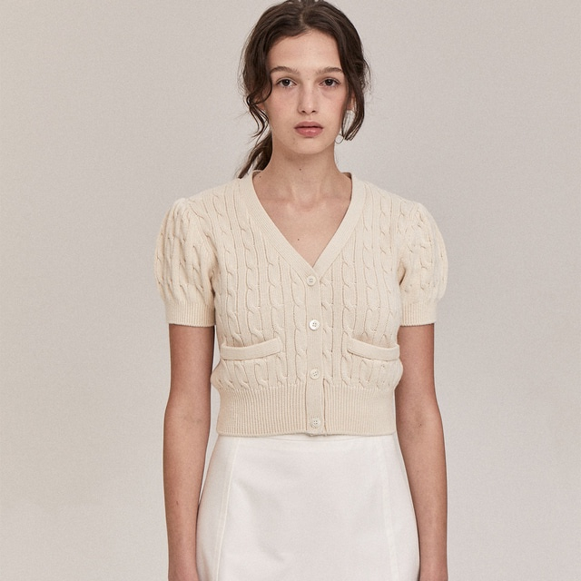  더 바넷 thebarnnet Anne Cable Knit Cardigan 후기
