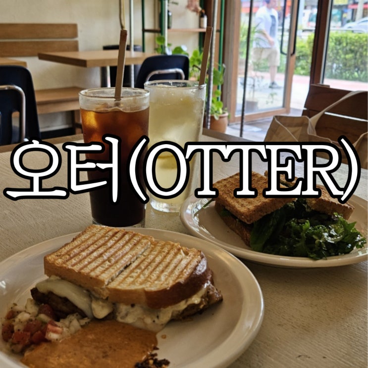  서울 잠실 카페 석촌역 인근 외국 감성 샌드위치 맛집 오터(otter)