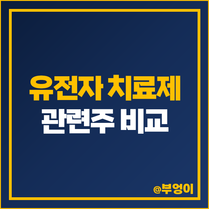 유전자 치료제 관련주, 랩지노믹스 신테카바이오 지노믹트리 주가 유전자 치료제 관련주, 랩지노믹스 신테카바이오 지노믹트리 주가