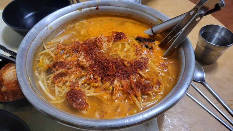  포항 향토음식 모리국수 블루리본서베이 받은 맛집 까꾸네모리국수
