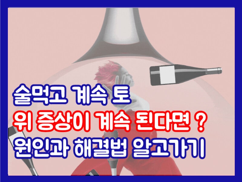 술먹고 계속 토 구토 하는 이유 주의사항 알고가기 : 네이버 블로그