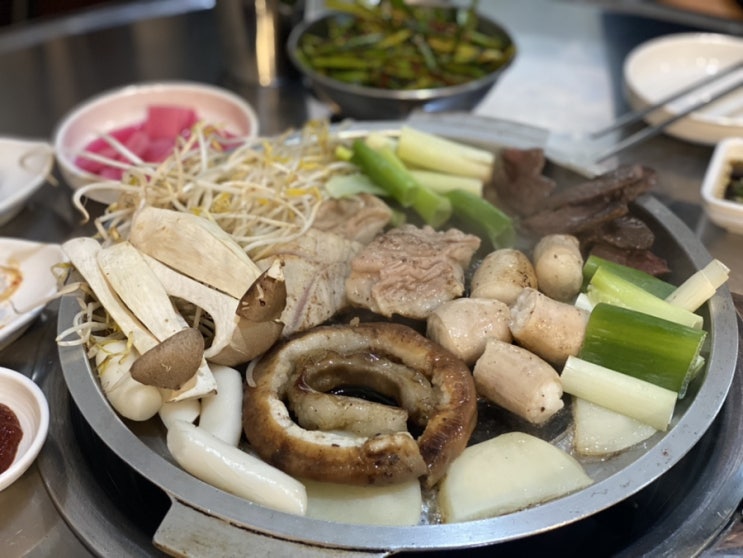  찐단골집! 용인 기흥 맛집 황소가 한우곱창전골 존맛탱