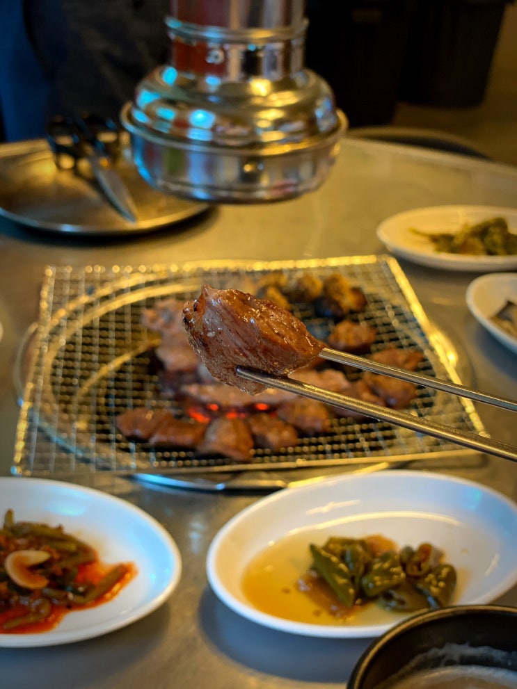  익산 맛집, 연탄구이 통갈매기살. 감나무골 함라산 갈매기