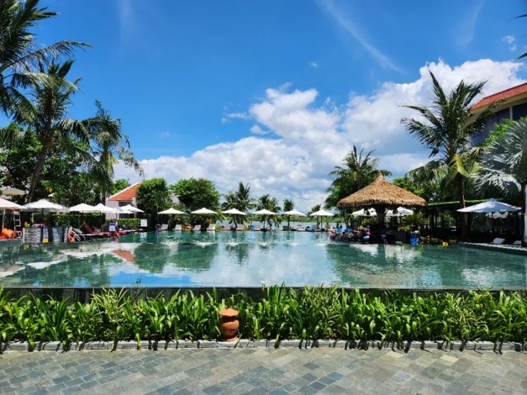다낭 호이안 숙소) 투본강이 보이는 수영장 | 호이안 리조트 벨마리나 리조트(Bel Marina Hoi An Resort) , 빌라 타입