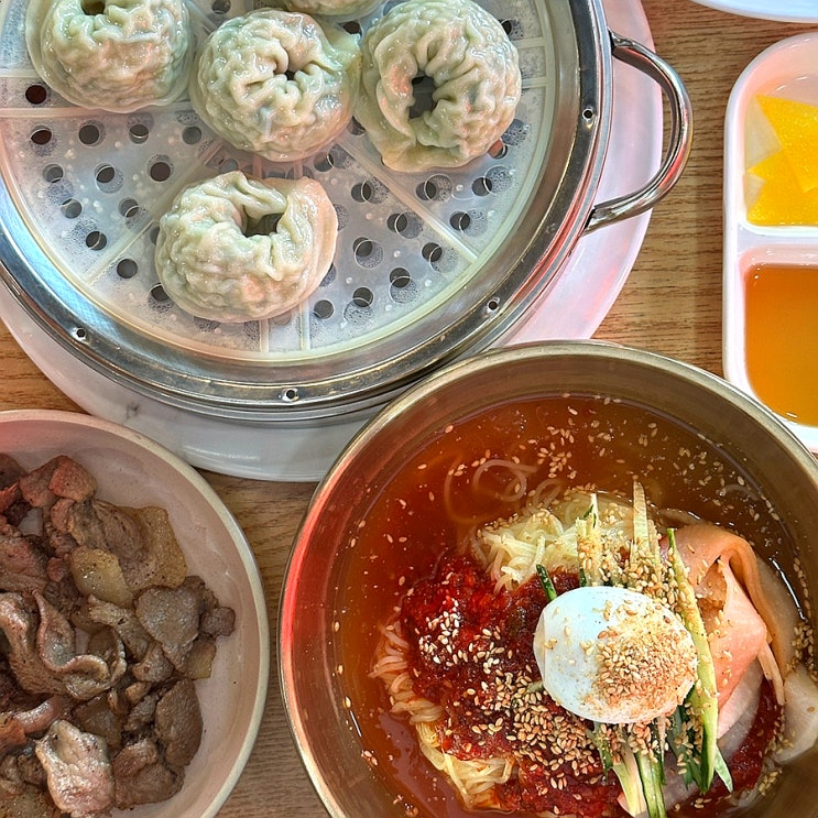  김해 밀면 맛집 탐방 김통장밀면 연탄불고기 주는 냉면집 솔직 후기