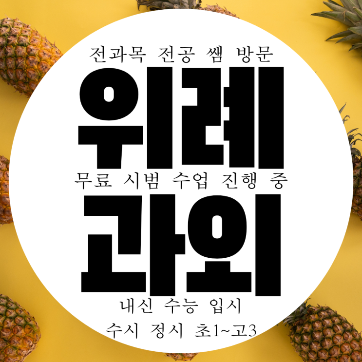  위례 영수과외 전문 방문 내신대비 전과목 관리 과외선생님