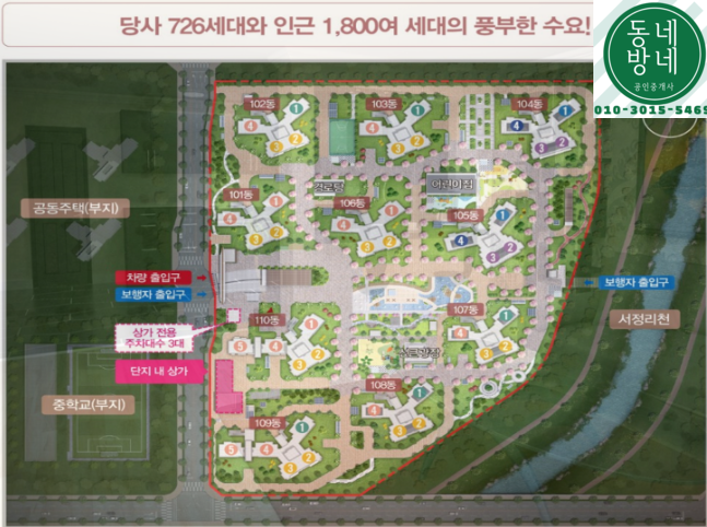 평택 고덕신도시, 726세대 독점편의점, CU편의점 매