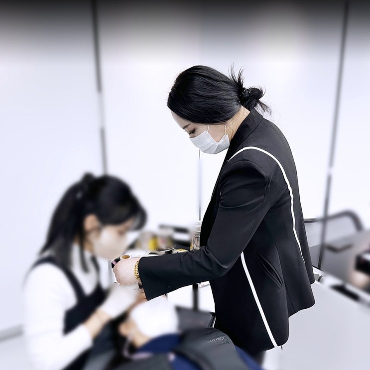  일본반영구 학원 수강생 한국 본원에서 보강 교육