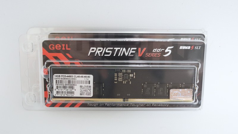 게일의 표준 프리스틴 DDR5 메모리, GeIL DDR5-5600 CL46 PRISTINE V 리뷰