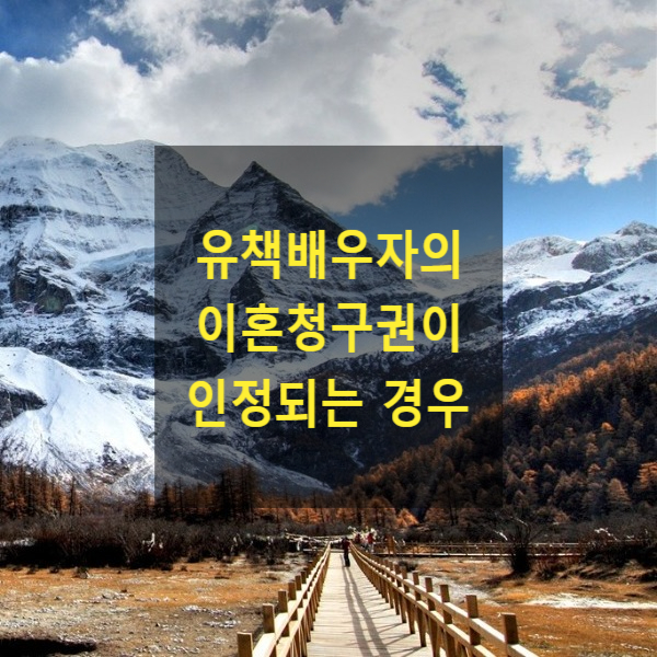  유책배우자의 이혼청구권이 인정되는 경우