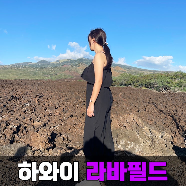  하와이 화산 활동의 흔적 할레아칼라 마우이 라바 필드