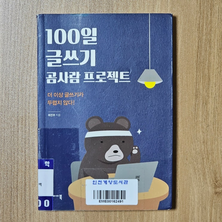  최진우 100일 글쓰기 곰사람 프로젝트 책 리뷰