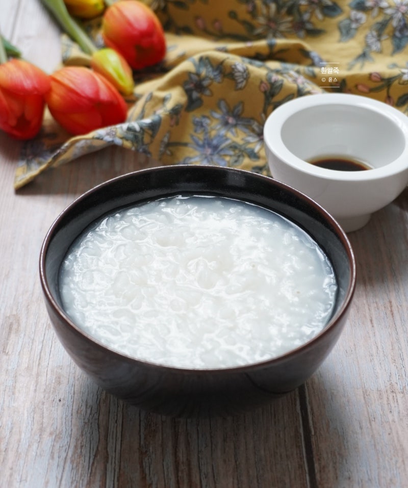 쌀로 흰죽 끓이는법 장염죽 장염에 좋은 음식 흰죽 간장 만들기
