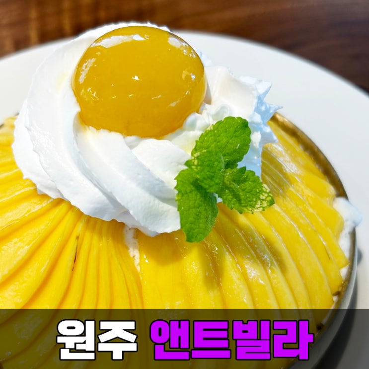 소금산 그랜드밸리 과일 빙수 맛집 원주 앤트빌라