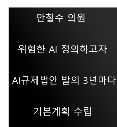  안철수의원 위험한 AI 정의하고자 AI규제법안 발의 3년마다 기본계획 수립