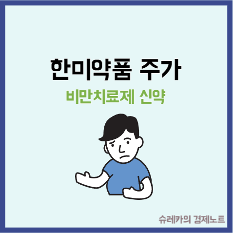  비만치료제 관련주 한미약품 주가
