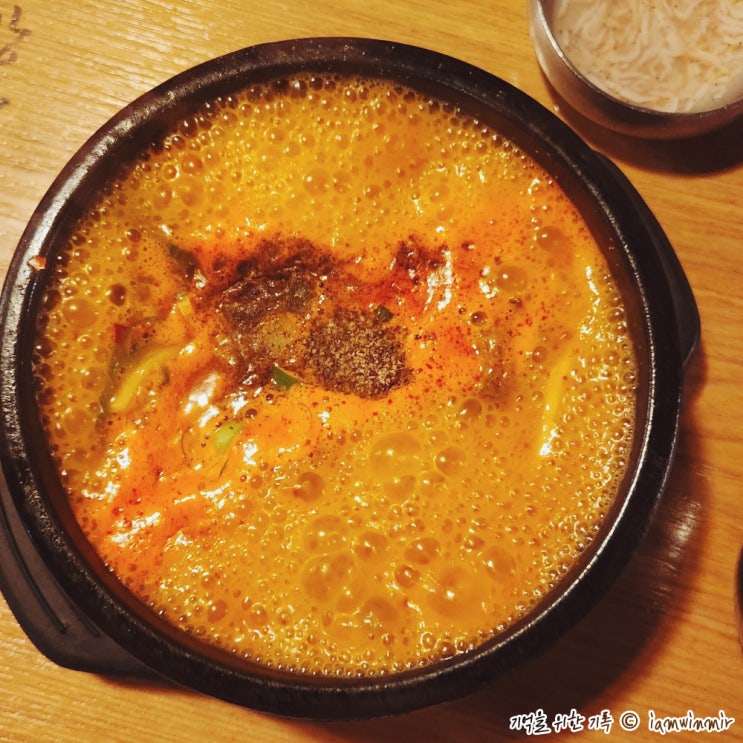 면이 들어간 얼큰면순대국 가산동 강창구찹쌀진순대 면이 들어간 얼큰면순대국 가산동 강창구찹쌀진순대