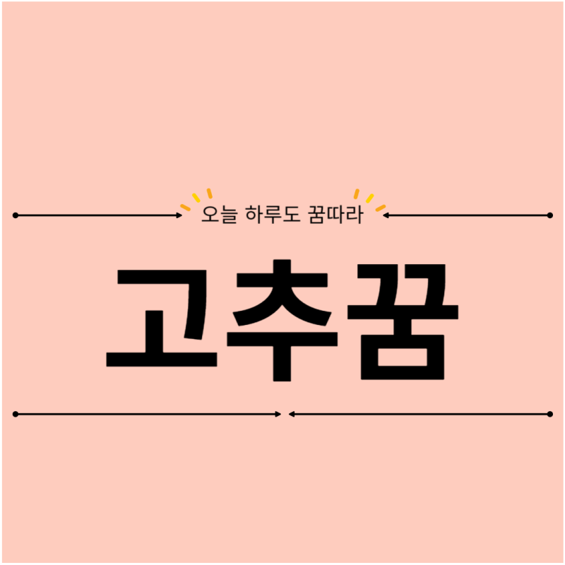 고추꿈 해몽 해석 태몽인가요